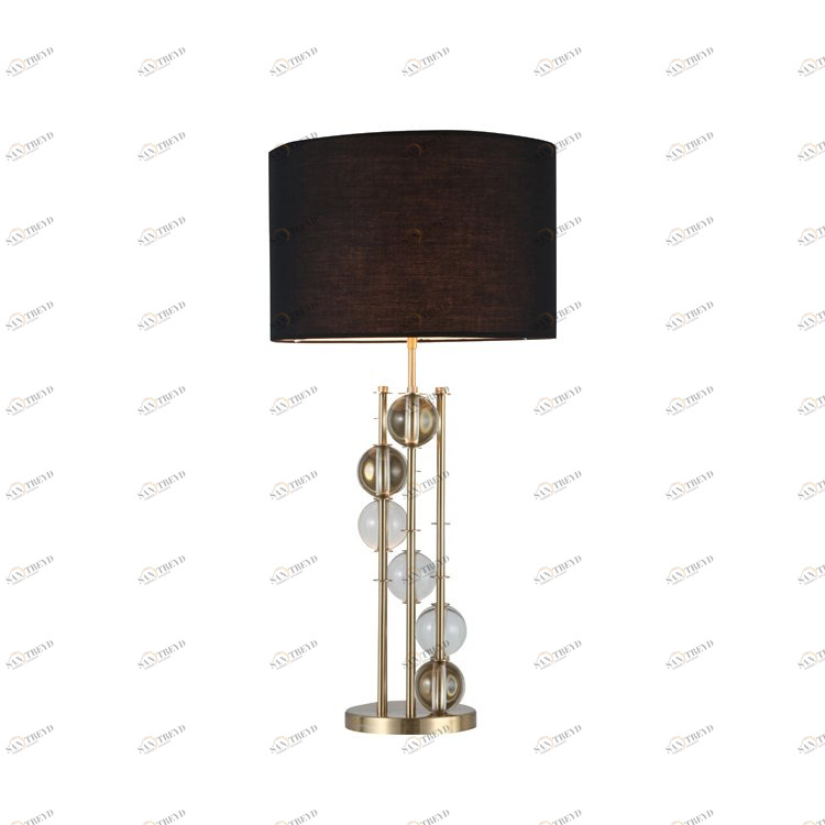 Настольная лампа Lorenzo от Delight Collection DELIGHT COLLECTION ИНТЕРЬЕРНЫЕ 244915 Прозрачный;черный 