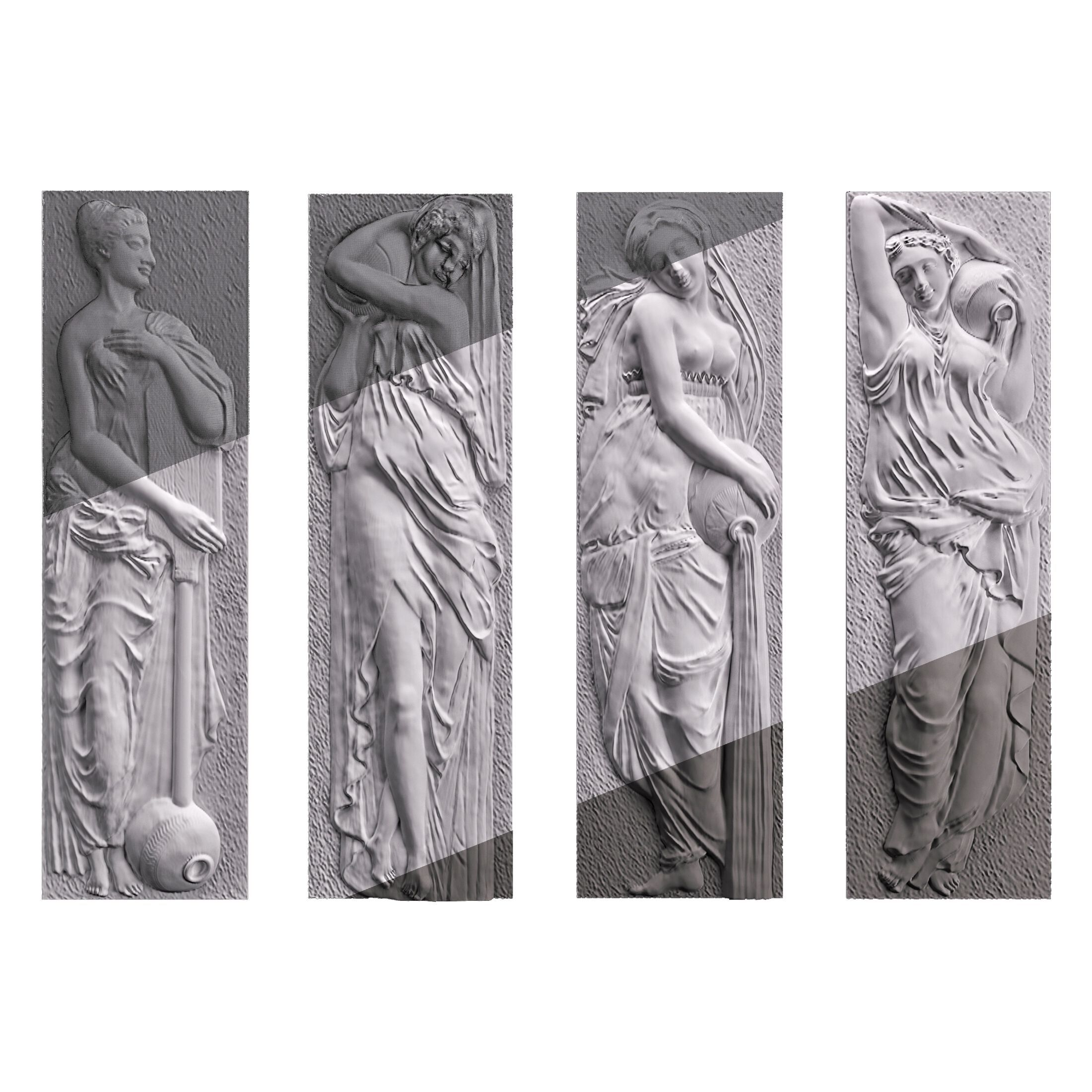 Трехмерная декоративная гипсовая панель WallDeco FOUNTAIN OF INNOCENTS ARCH-00107033 - Вид №3