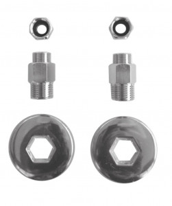 42 Пара ниппелей 1 / 2M с фланцем. Bongio