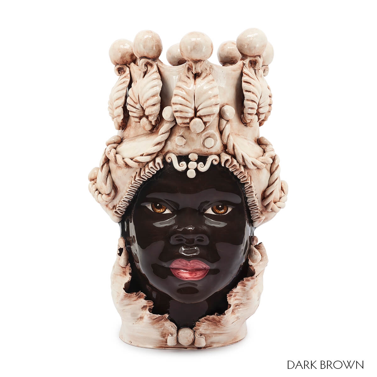 200654-LU ABHIKA ВАЗА MORO LADY BIG GOLD FINISH  - Вид №3