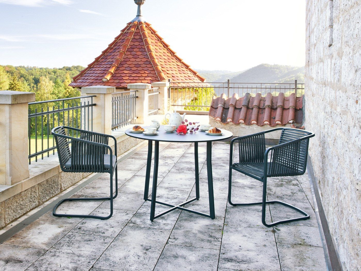 Круглый ламинированный садовый стол FISCHER MÖBEL Люкс ARCH-00077072 - Вид №3