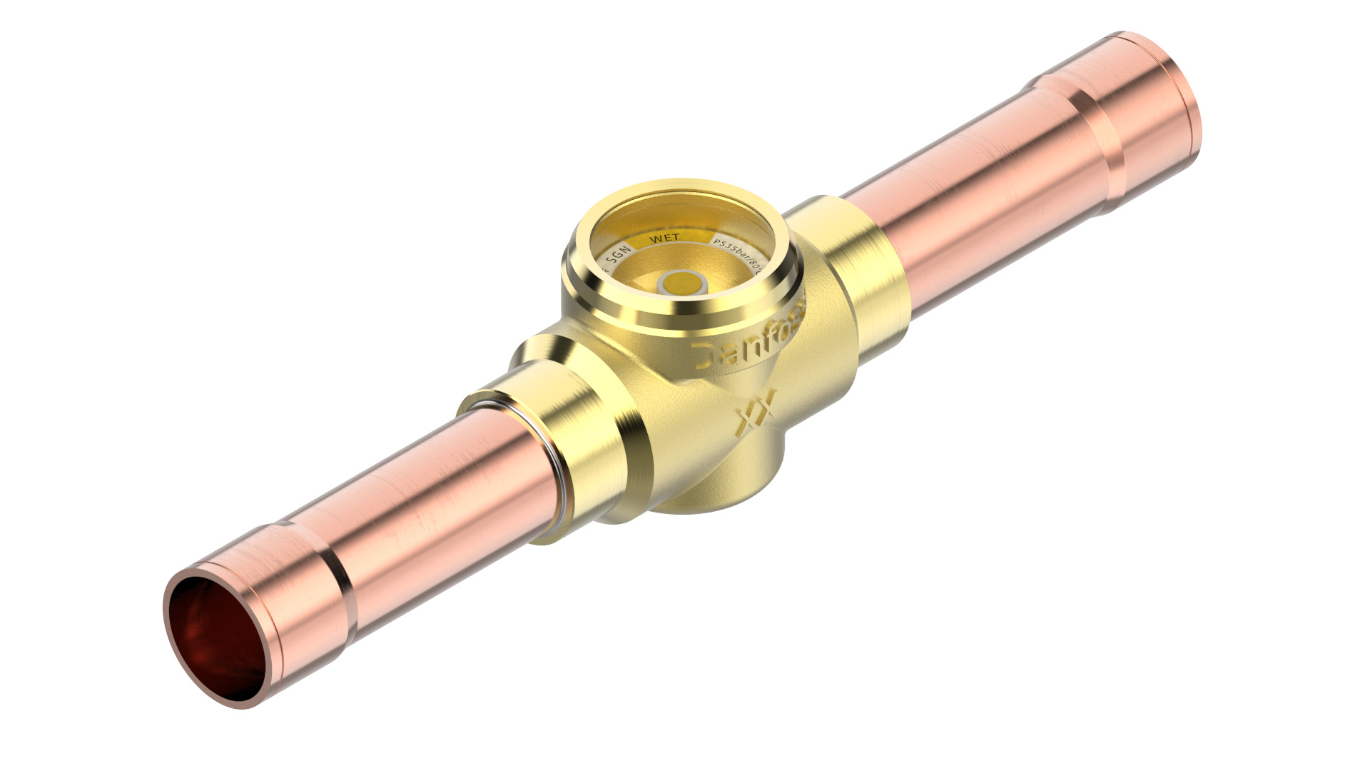 Danfoss SGN — Смотровые стекла с индикатором влажности SGN 6 Смотровое стекло 014-0191  - Вид №11