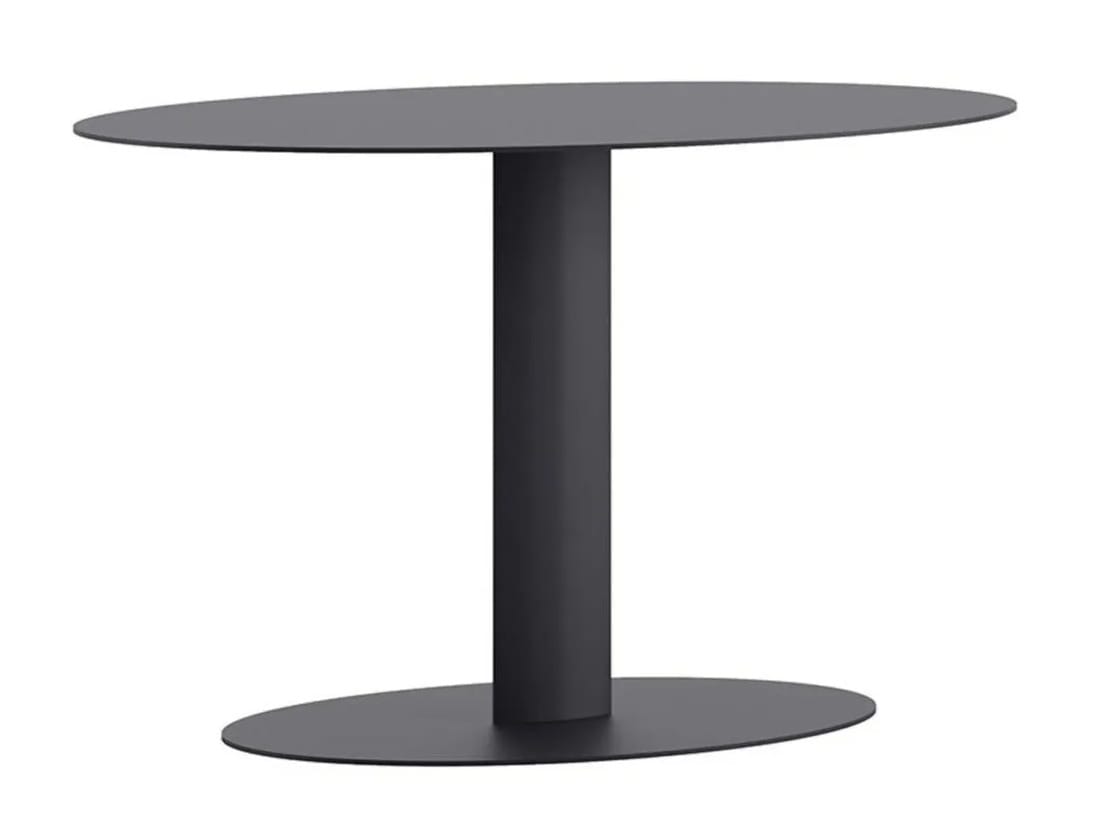 Окрашенный металлический овальный журнальный столик Ersa SLIM ARCH-00059136