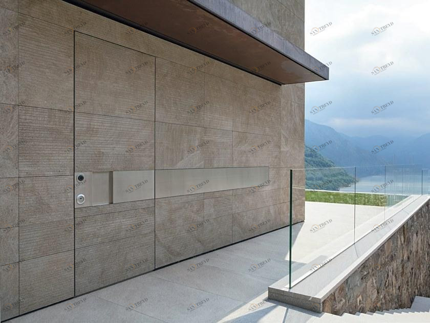 OIKOS VENEZIA Бронированная входная дверь с облицовкой камнем Tekno sun-id-1437074