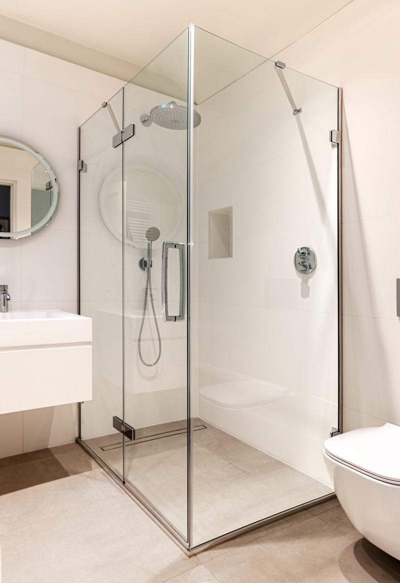 Торцевая панель для монтажа с дверью GHSA760H Merlyn Arysto Хромированный  - Вид №1