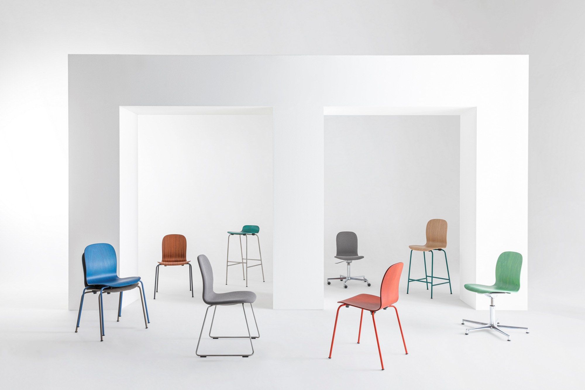 Штабелируемый стул из ткани CAPPELLINI Tate Soft ARCH-00079165 - Вид №4