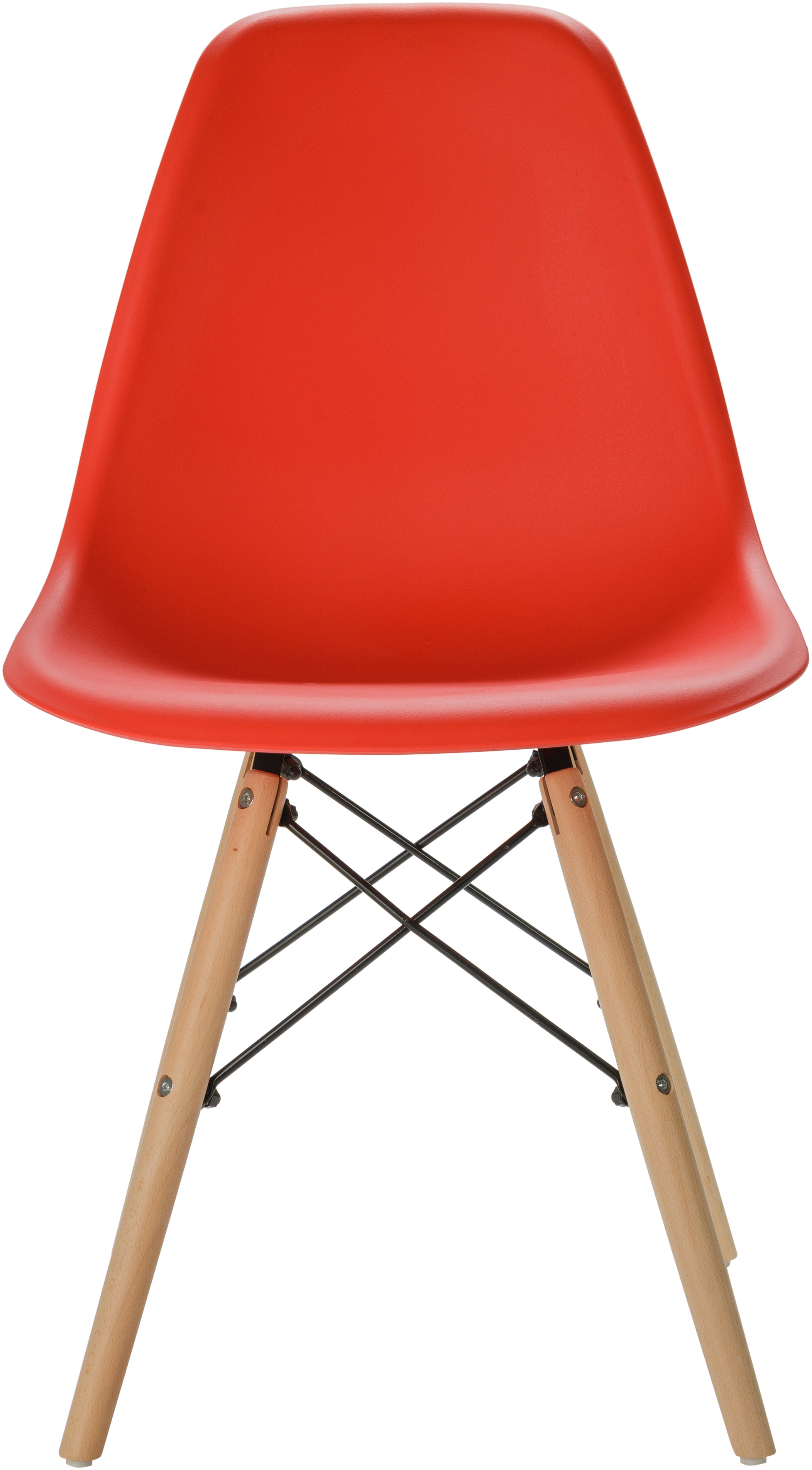 91056891 Стул Eames DSW 83х41х46 см полипропилен цвет красный LEON EAMES DSW STLM-0461055 LEON GROUP