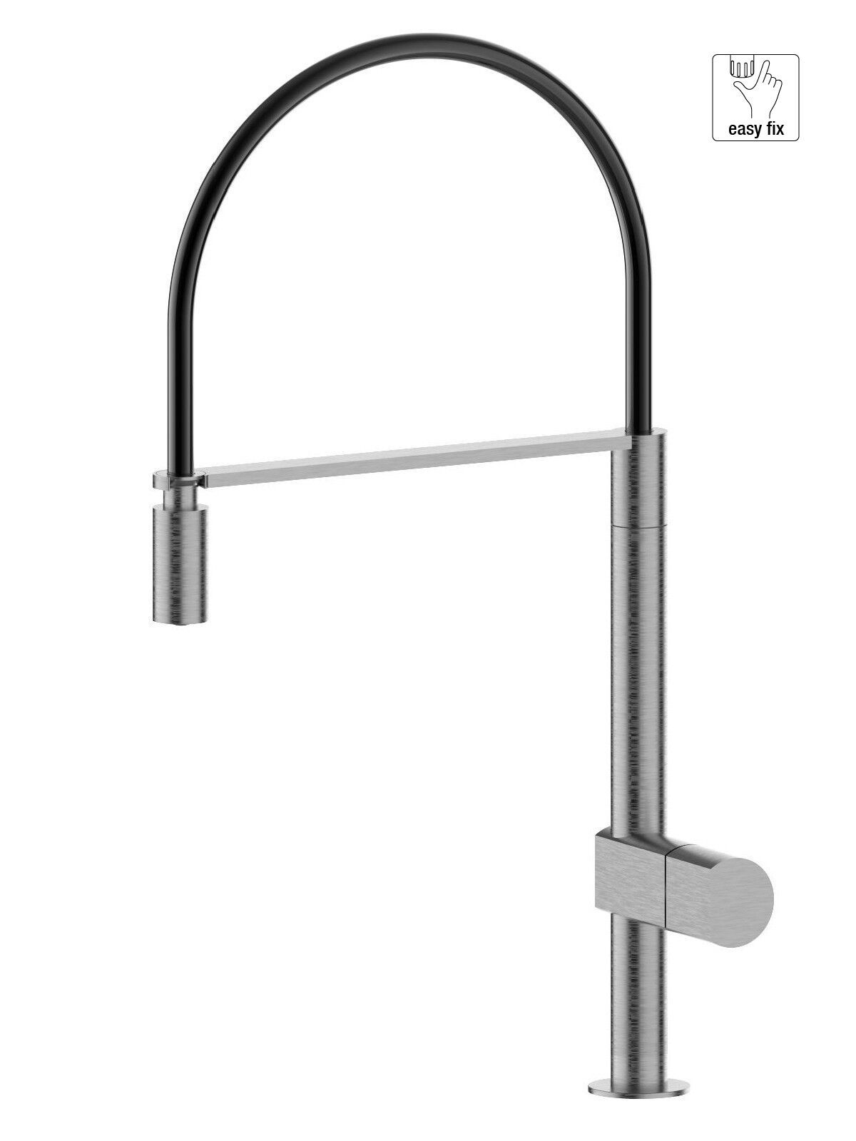 Однорычажный смеситель для кухни из нержавеющей стали Rubinetterie Frattini Borgia ARCH-00017004 - Вид №3