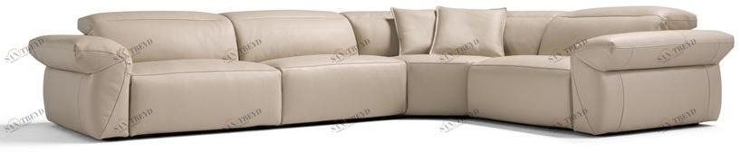 Egoitaliano Модульный угловой диван из кожи с электроприводом Harmony sun-id-1376844