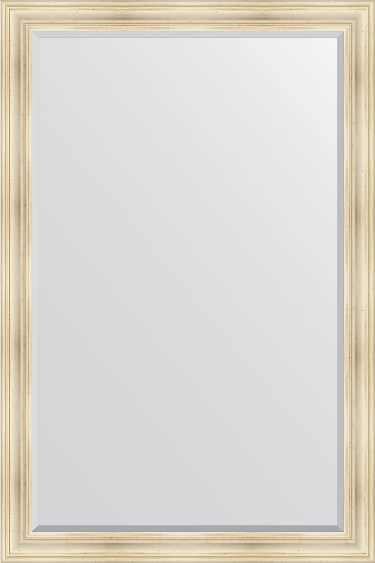 BY 3627 Зеркало с фацетом в багетной раме - травленое серебро 99 mm EVOFORM Exclusive