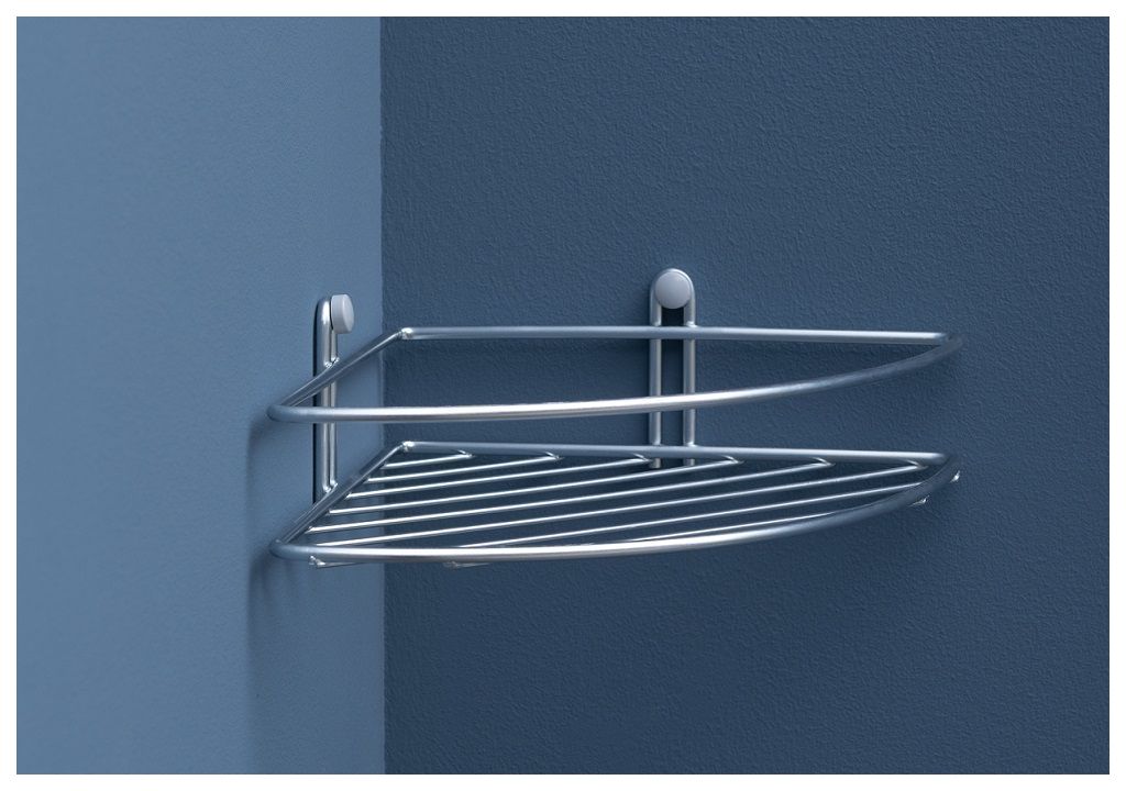 Полочка Aquanet 3256 (20 см, угловая) П3256 - Вид №2