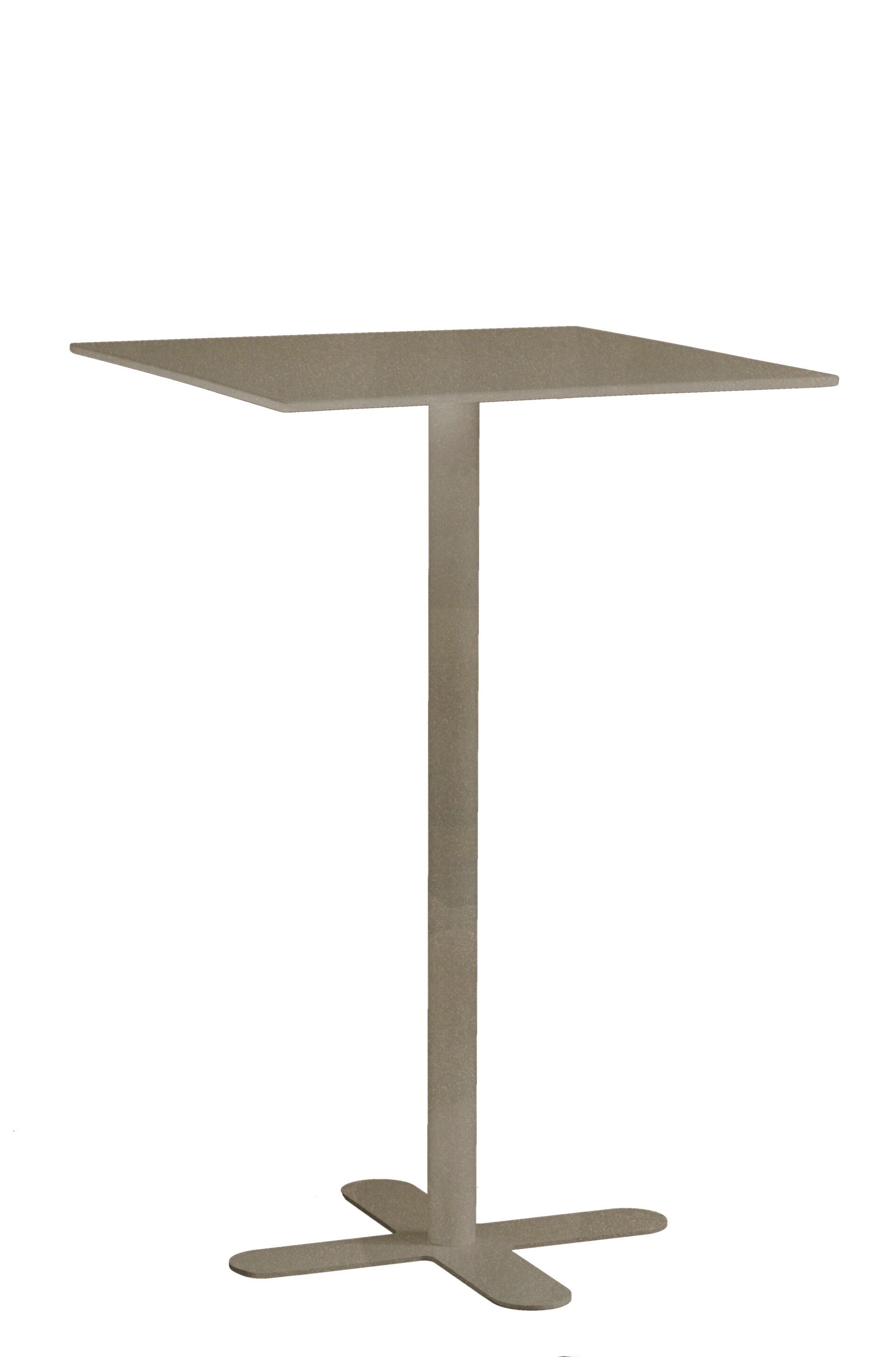 Высокий квадратный садовый стол из оцинкованной стали iSimar Антиб ARCH-00120462 - Вид №1