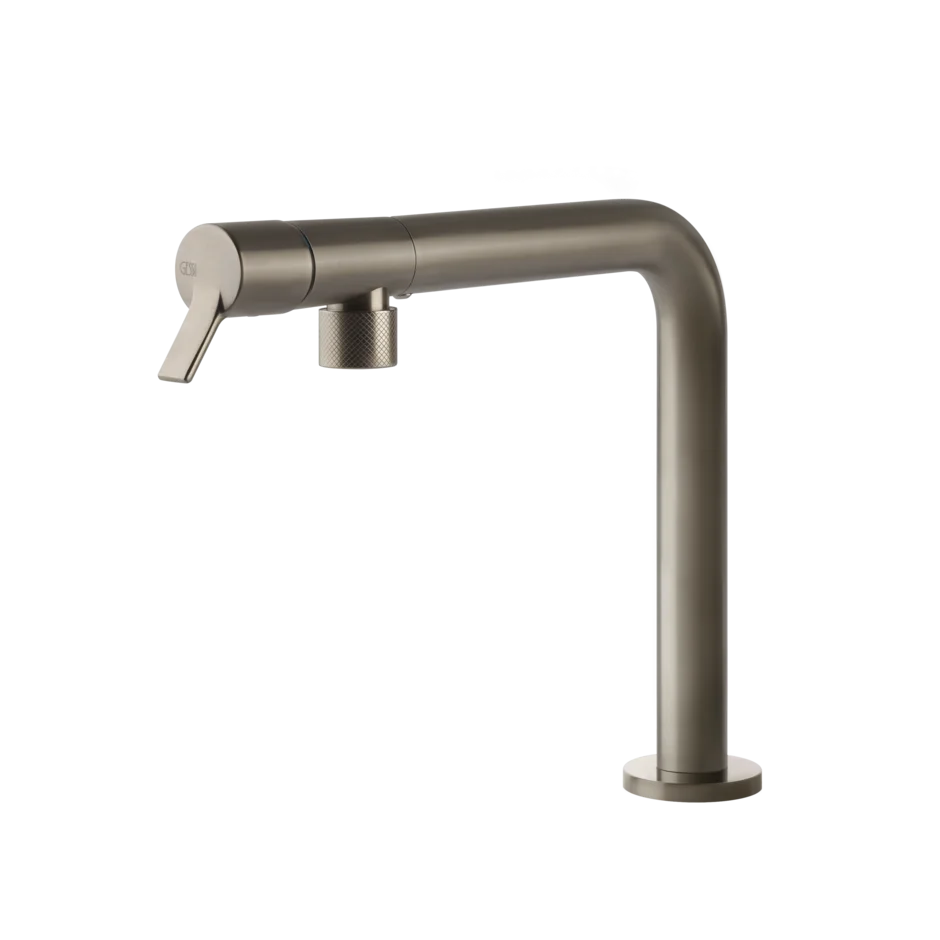 Смеситель для раковины 60073 149 Gessi Fisso МАТОВЫЙ НИКЕЛЬ FINOX 60073149
