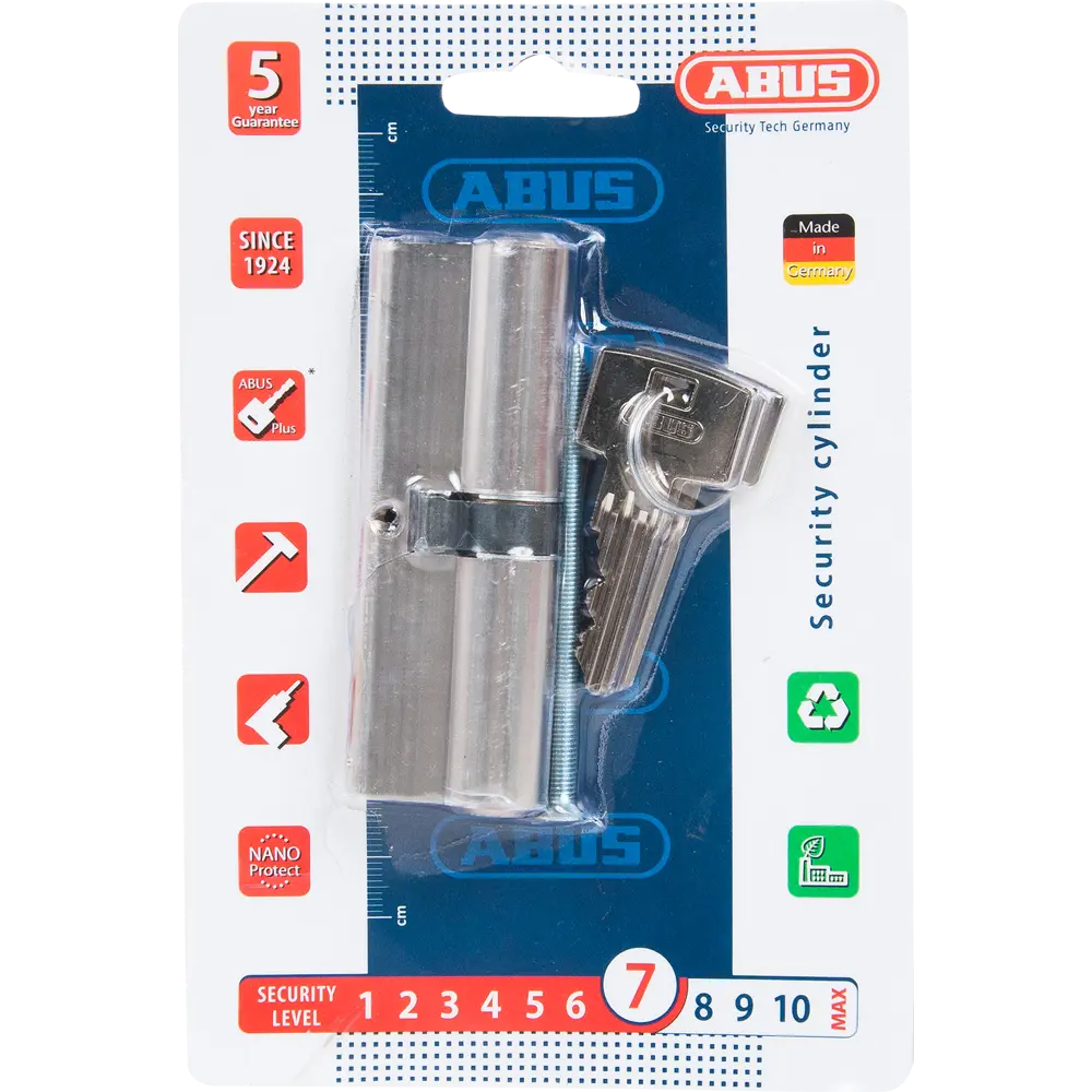 Цилиндр Abus Standard, 45х45 мм, ключ/ключ, цвет никель 82276498 STLM-2012359 Standard S5+ - Вид №3