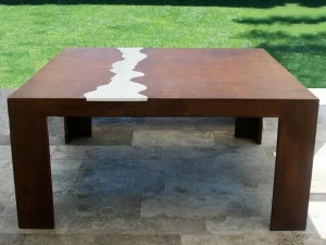 TrackDesign Квадратный садовый стол из стали Corten ™  Tt0637000