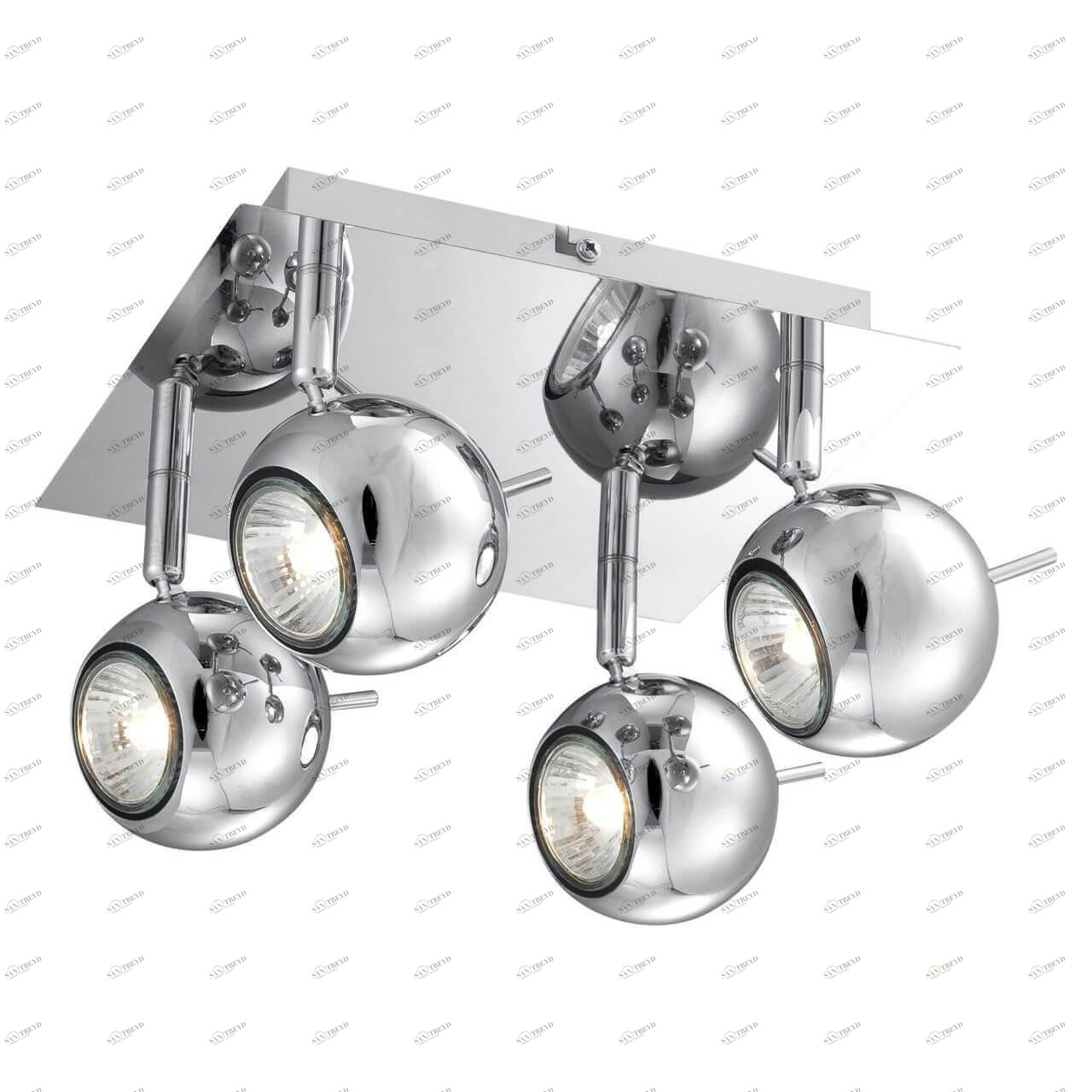 Спот потолочный светодиодный цвета хром Globo Oberon 57881-4L GLOBO OBERON 00-3927070 Хром Ceramica Globo