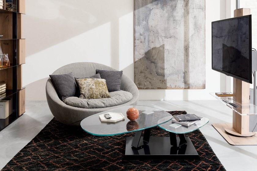 Ozzio Italia Низкий хрустальный стол  T056  - Вид №2