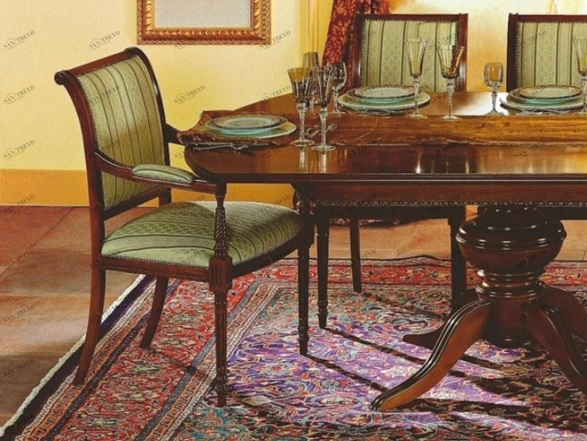 SCAPPINI & C Стул с деревянными подлокотниками, обитыми тканью 35th anniversary Se 282/a