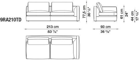 B&B Italia Диван из ткани Richard sun-id-1429934 - Вид №15