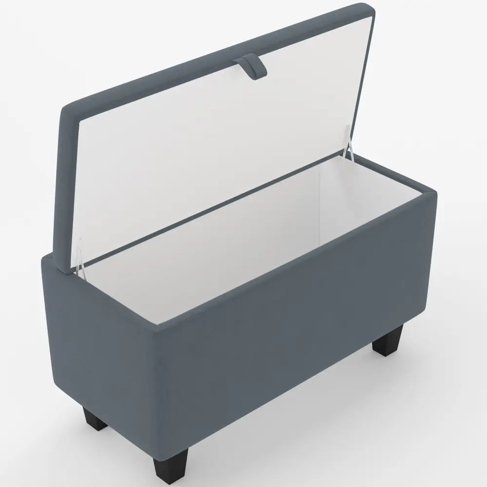 Банкетка полиэстер Seasons Типо Camaro 18 серый 79x46 см STLM-2025803 - Вид №2