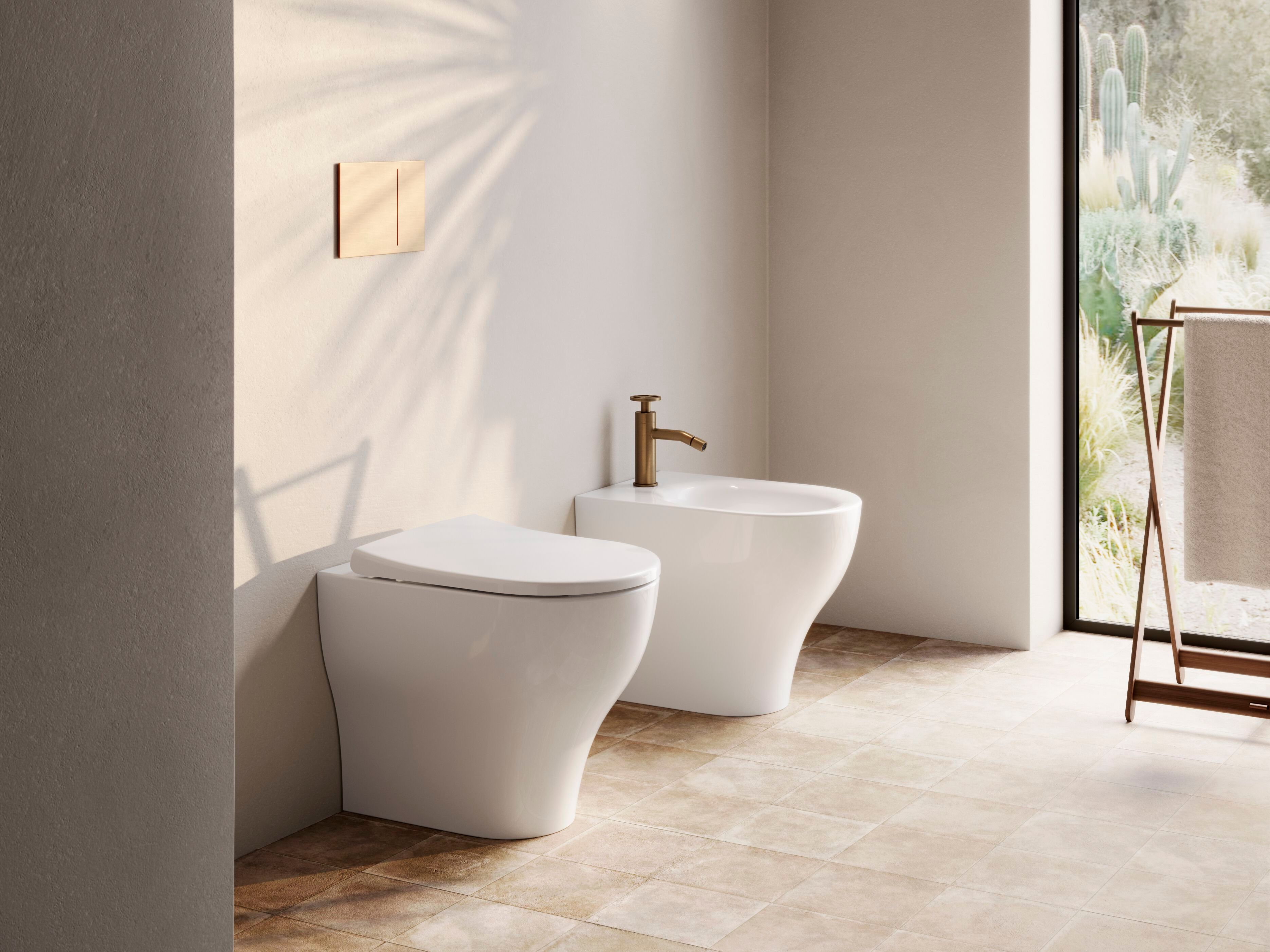 Биде провода стены до пола с переливом CERAMICA CATALANO сфера ARCH-00068963 - Вид №1