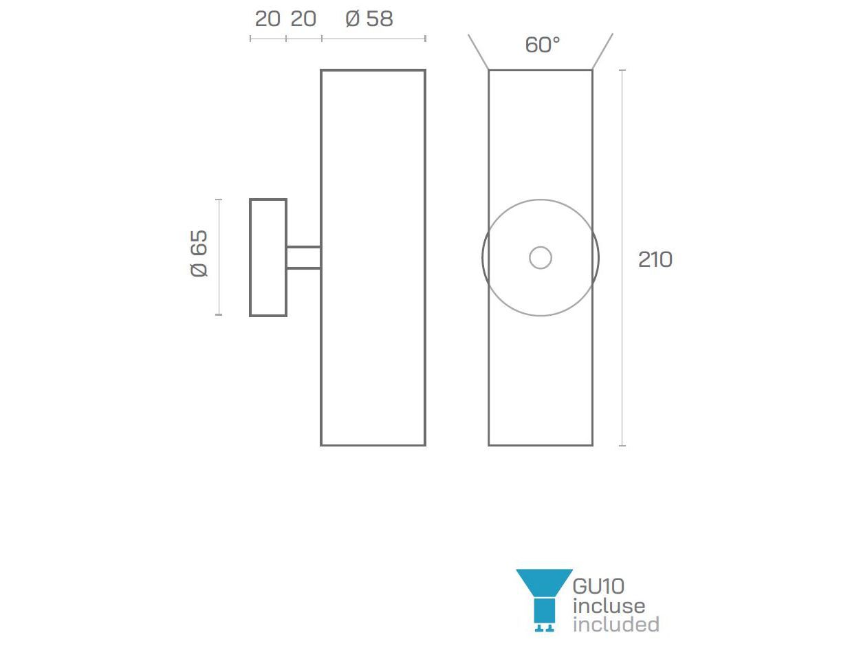 Алюминиевый настенный светильник Amarcords Tobe ARCH-00071609 - Вид №12