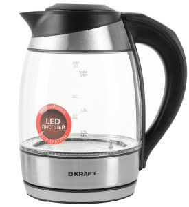 9052794 Электрочайник KRAFT KF-KG1804DBL черный