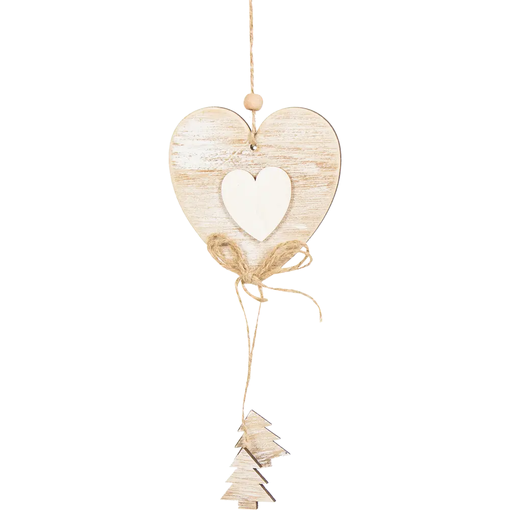 Украшение ёлочное «Сердечко», 11 см, дерево Santreyd STLM-2021852 - Вид №1