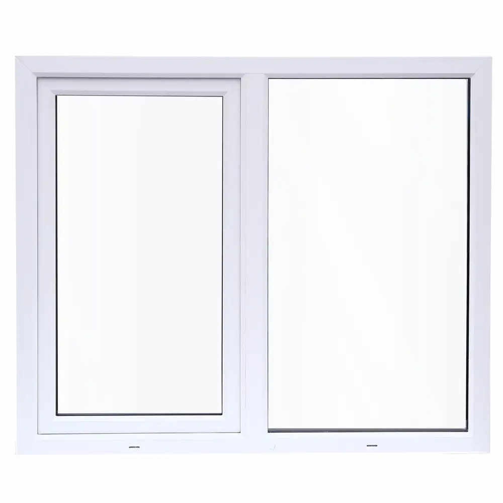 Окно пластиковое ПВХ Deceuninck двустворчатое 1200x1200 мм (ВхШ) двухкамерный стеклопакет белый 18623548 STLM-2122405  - Вид №2