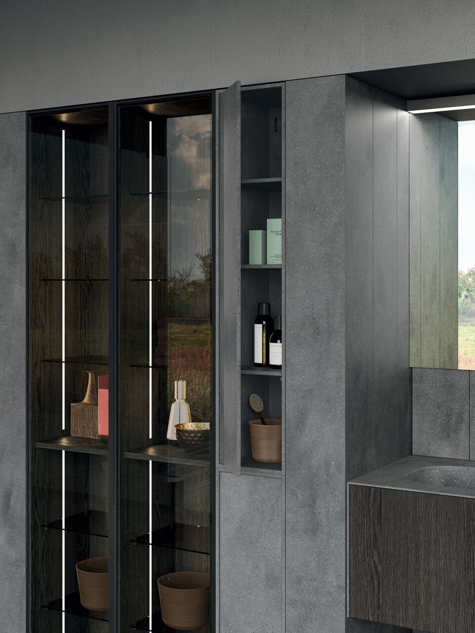 Шкаф для раковины Corian® со встроенной раковиной Rexa уникальный ARCH-00121064 - Вид №7