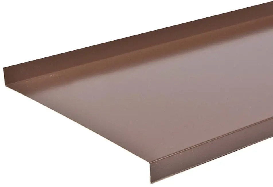 ИНТЕРПРОФИЛЬ | Коричневый оконный отлив 200 мм с антикоррозийной защитой 17880681