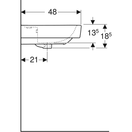 501.724.00.1 Накладная раковина Geberit Renova Plan Geberit  - Вид №46