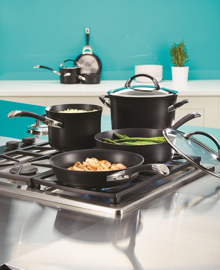 Набор из 5 кастрюль и сковородок Symmetry чёрный Circulon R84010 - Вид №5