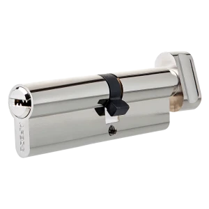 Цилиндр Apecs SM-80(35C/45)-C-NI, 35x45 мм, ключ/вертушка, цвет никель