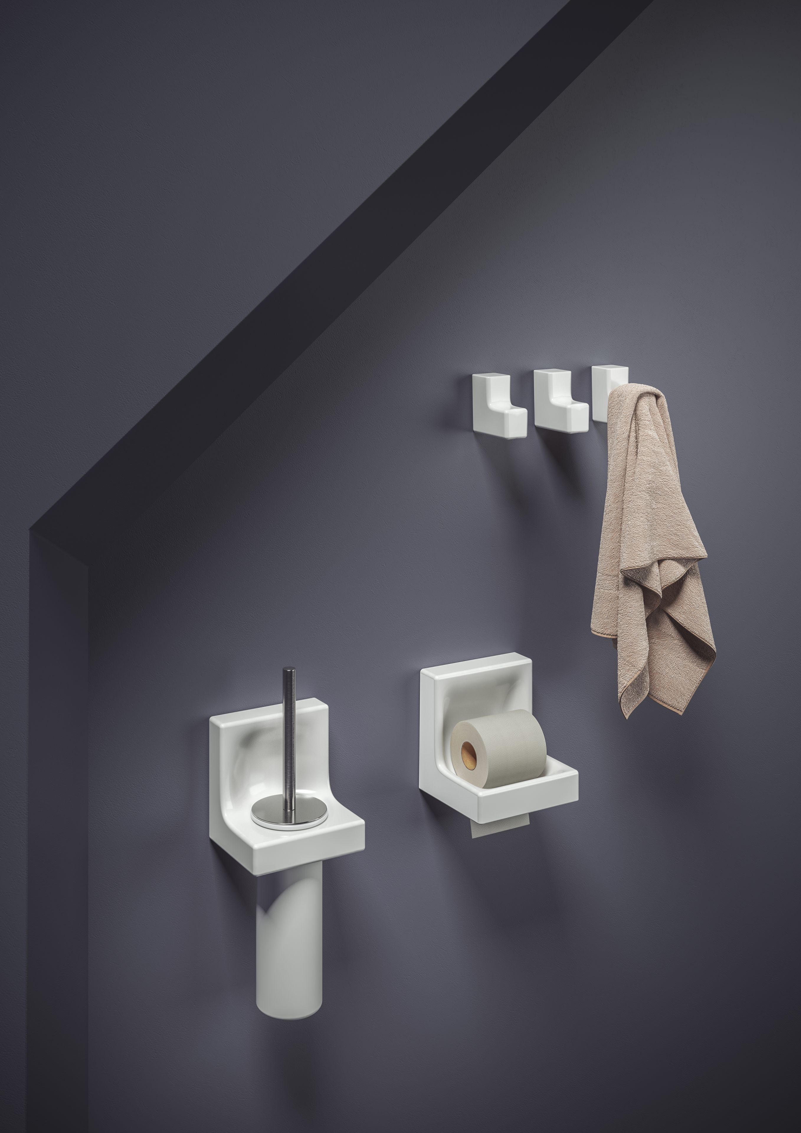 Керамическая настенная туалетная щетка ArtCeram Joy ARCH-00050379 - Вид №1