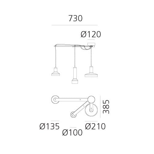 Выдувное стекло светодиодный подвесной светильник Artemide Stablight ARCH-00098758 - Вид №11