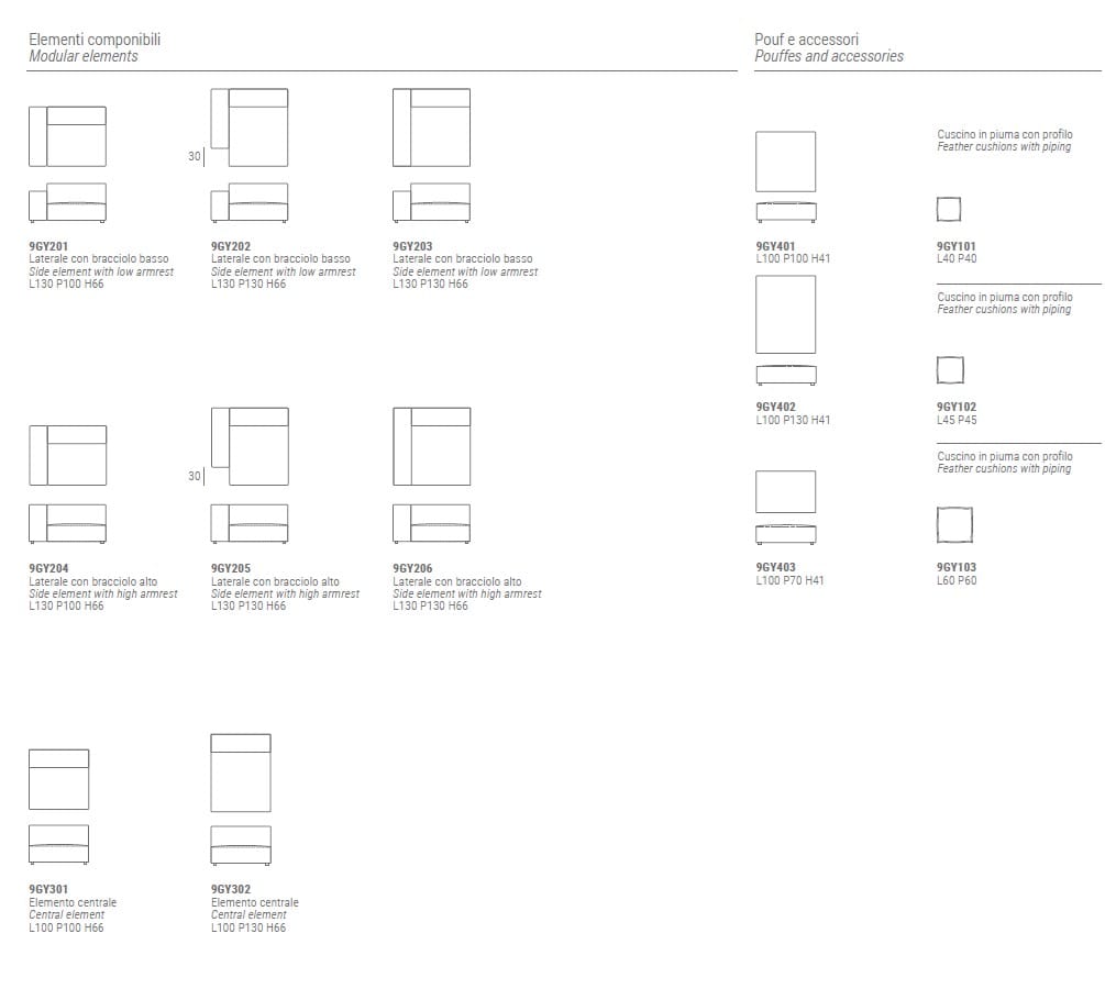 Угловой диван из ткани Marelli GARY ARCH-00126881 - Вид №14