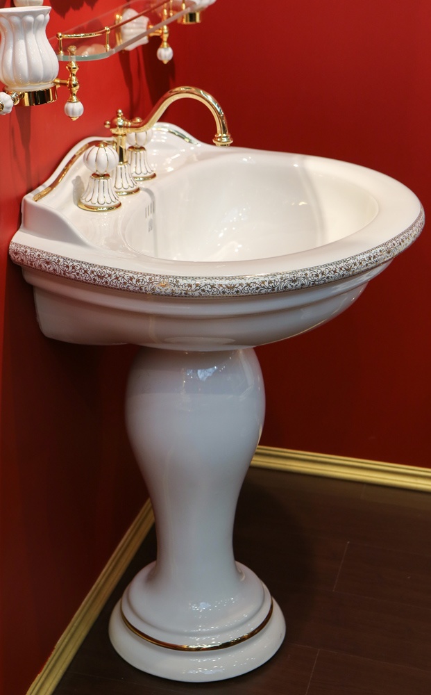 ML.MLD-25.773.d2 Подвесная раковина настенная круглая Migliore  золотая  - Вид №4