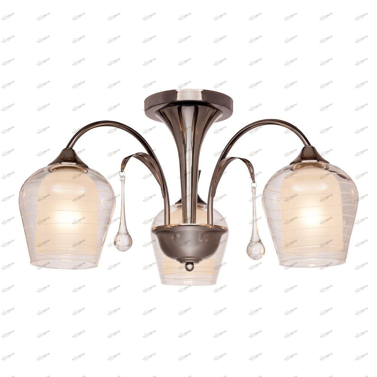 Потолочная люстра Silver Light Loretto 131.54.3 SILVER LIGHT LORETTO CHROME 183387 Белый 