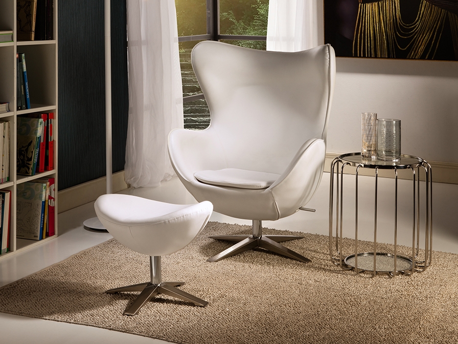 109191 Подставка для ног белая Schuller Egg - Вид №3