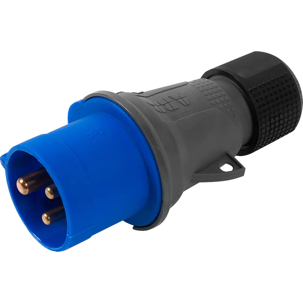 Вилка с заземлением Abb Icat 250 В цвет синий STLM-2054182