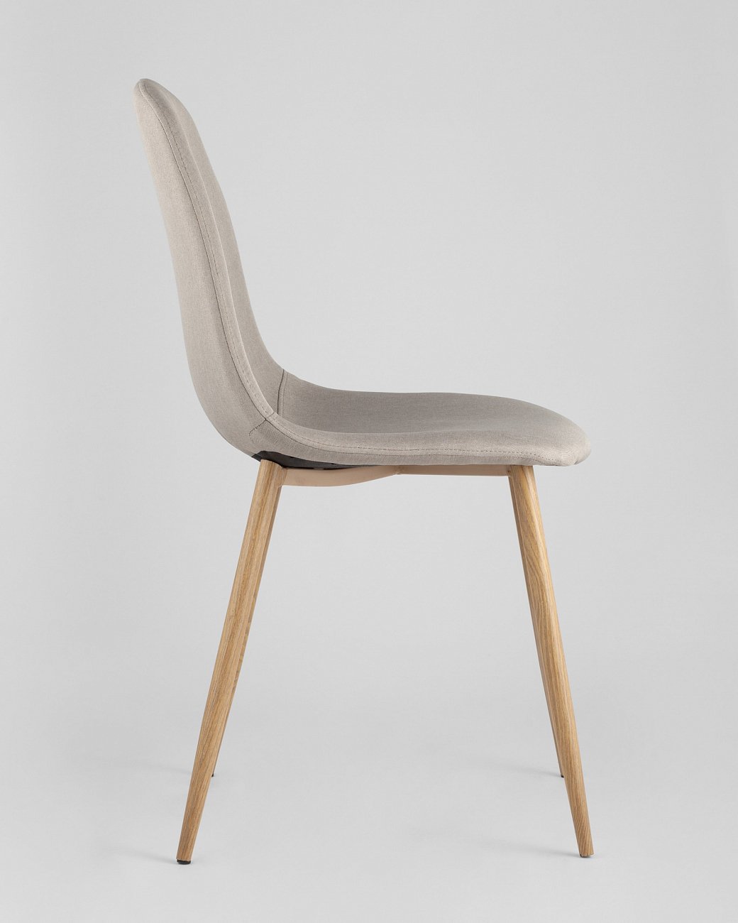 Стул со спинкой светло-серый из рогожки "Валенсия" STOOL GROUP ДИЗАЙНЕРСКИЕ, ИНТЕРЬЕРНЫЕ 00-3946143 Серый  - Вид №3