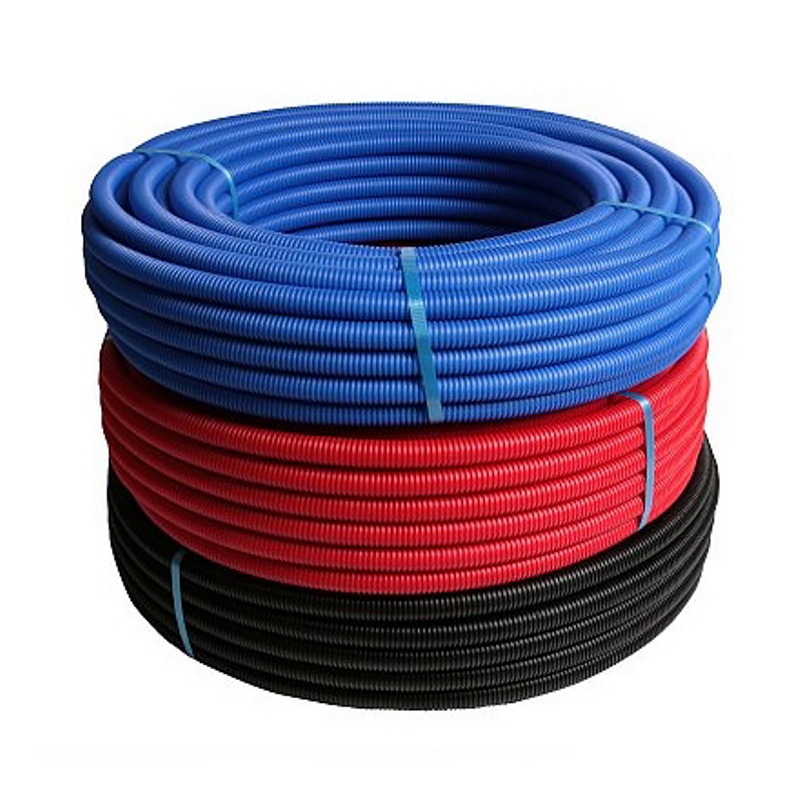 Труба металлопластиковая Henco 26x3 в красной гофре бухта 50м 50026MR - Вид №3