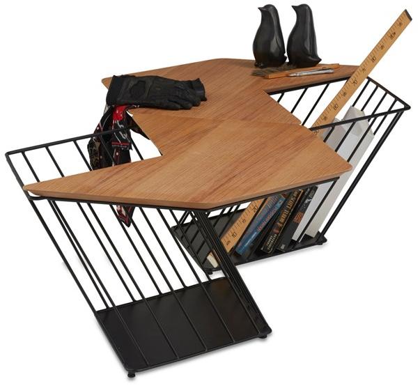 B&T Design Шестиугольный столик с журнальной стойкой sun-id-1376517 - Вид №2