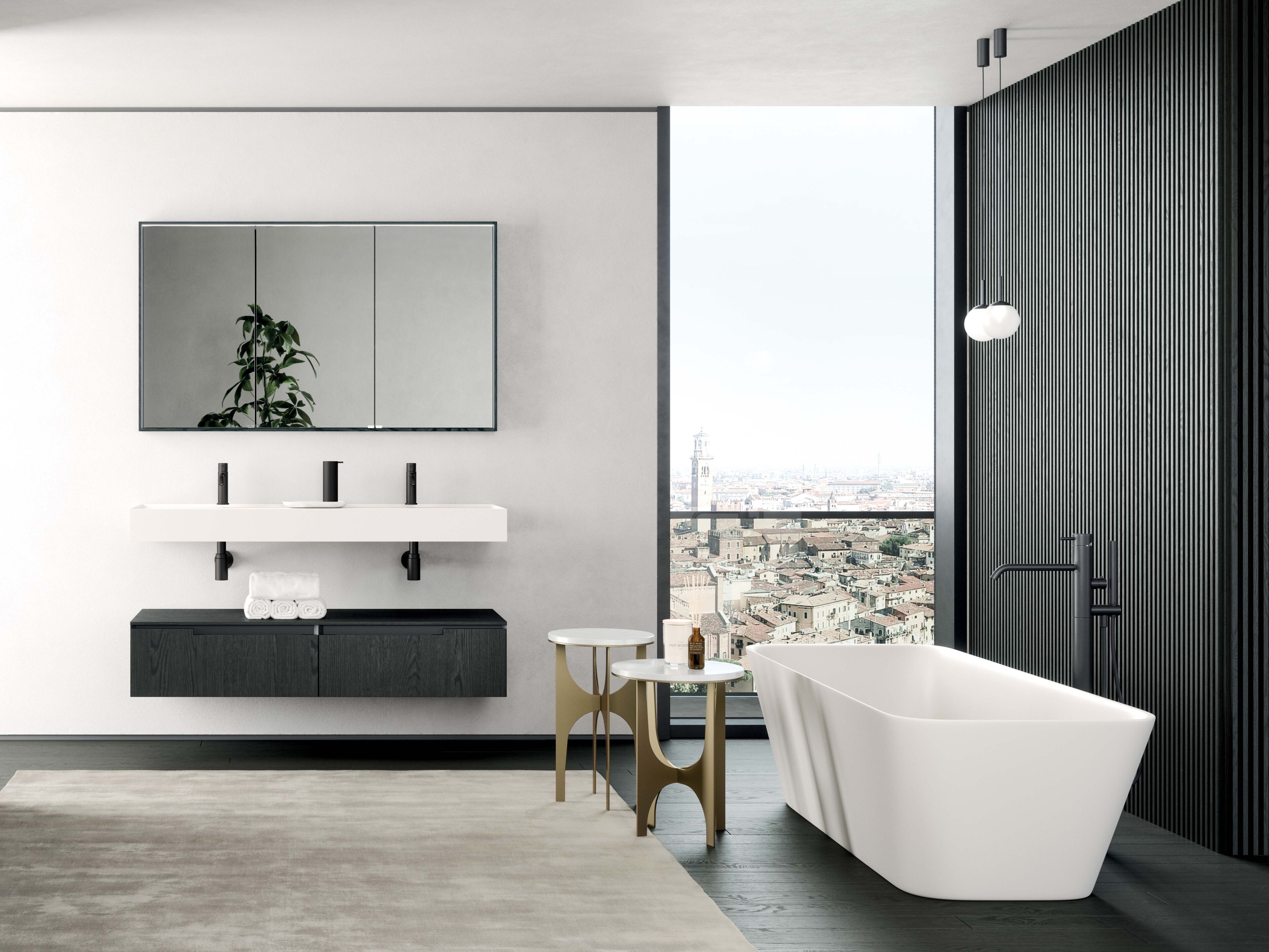 Полная мебель для ванной комнаты OASIS профиль ARCH-00066509