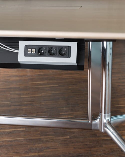 Круглый стол для совещаний из алюминия и дерева Brunner FINA ARCH-00022500 - Вид №2