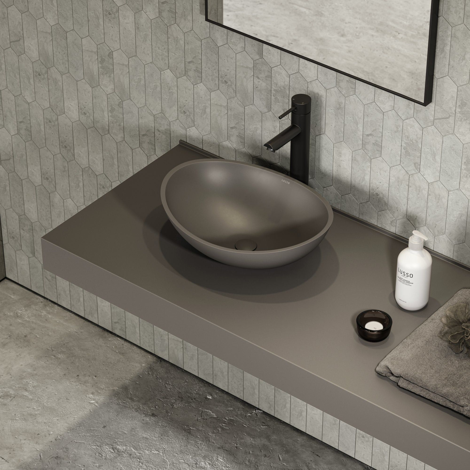 Овальная столешница из смолы LUSSO Soho ARCH-00143955 - Вид №8