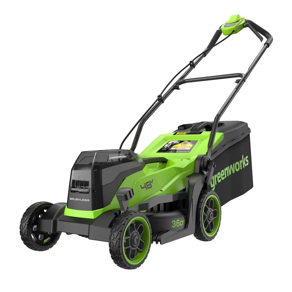 Газонокосилка аккумуляторная бесщеточный самоходная Greenworks GD24X2LM361 24 Вт 36 см 2xАч АКБ и ЗУ входит в комплект 89456469 STLM-2158811  - Вид №4