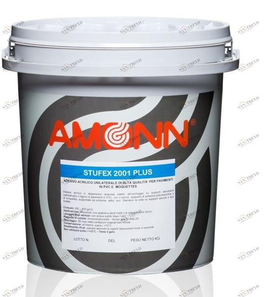 J.F. AMONN Односторонний акриловый клей для ПВХ и ковровых покрытий Colle per pavimenti sun-id-1468562
