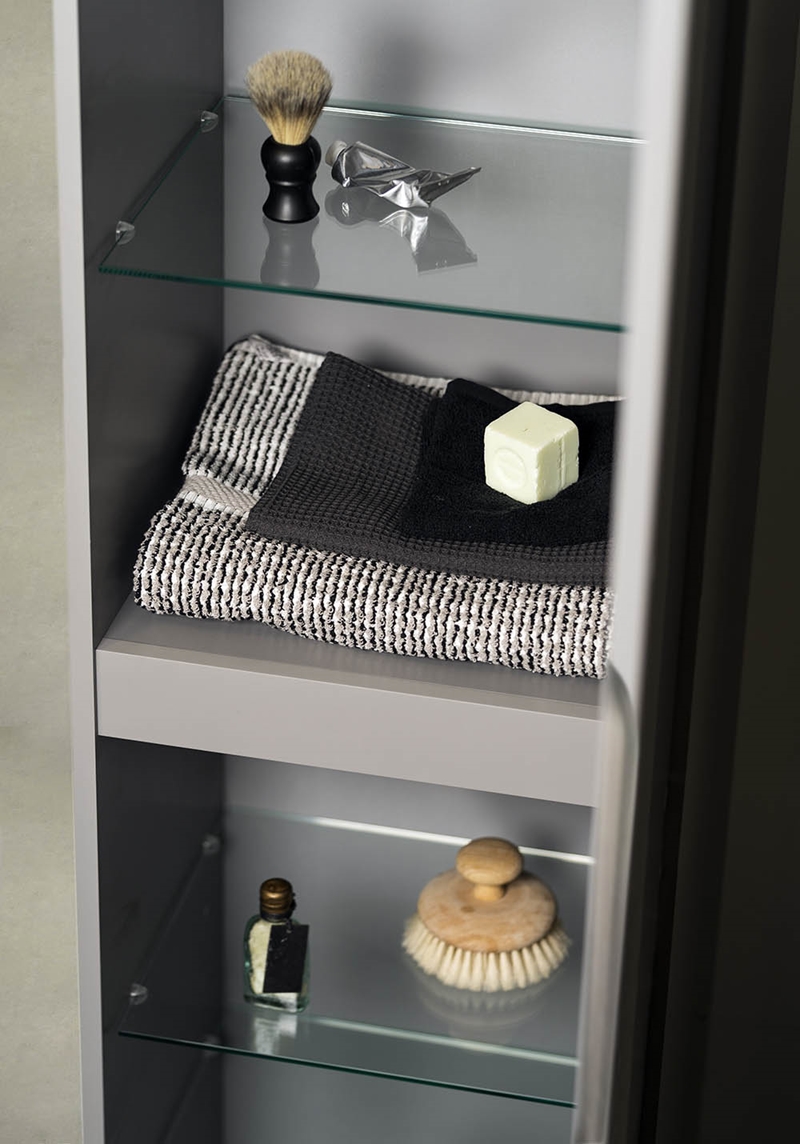 320122 Высокий Шкаф Flex City / Studio Soft Grey Noro  Серый  - Вид №1